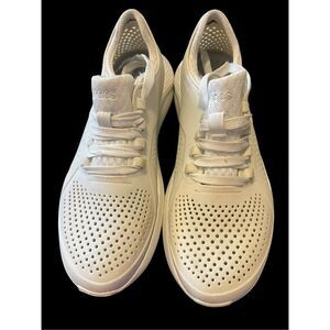 Crocs Womens White LiteRide 360 Pacer Sneakers Athletic Shoes Size W9